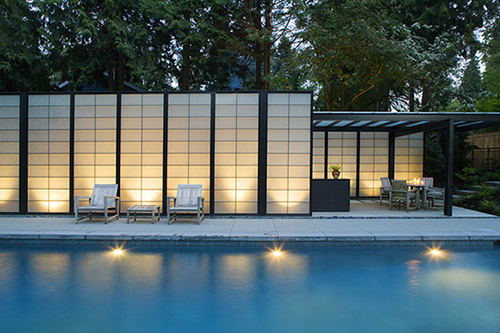 bedroom design blog: Transparent Pool House Desi