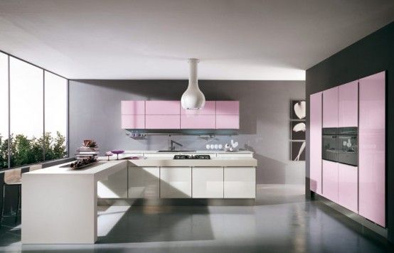 Pink Kitchens | Pink kitchen, Pink kitchen designs, Kitchen decor .