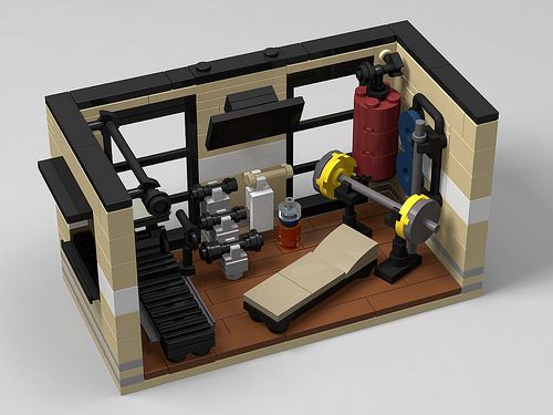 Modern gym room | Lego design, Lego furniture, Lego hou