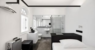 Luxury Hotel Interior Design: Minimalist Monochromatic Style .