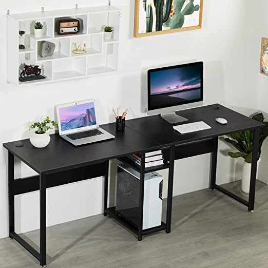 Amazon.com: Sedeta Double Workstation Desk, 78 inches Dual Desk .