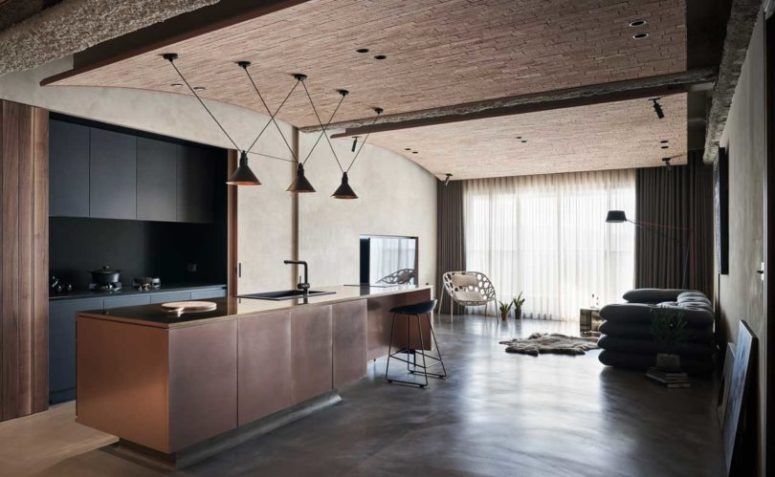 Industrial Residence With Natural Touches And Textures .