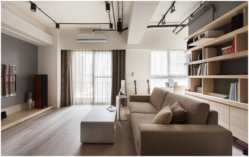 Minimalist Hu Residence of Hsinchu with Natural Wood Throughout .