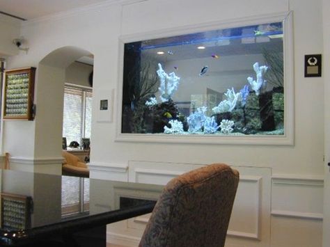 55 Original Aquariums In Home Interiors | Fish tank wall, Wall .