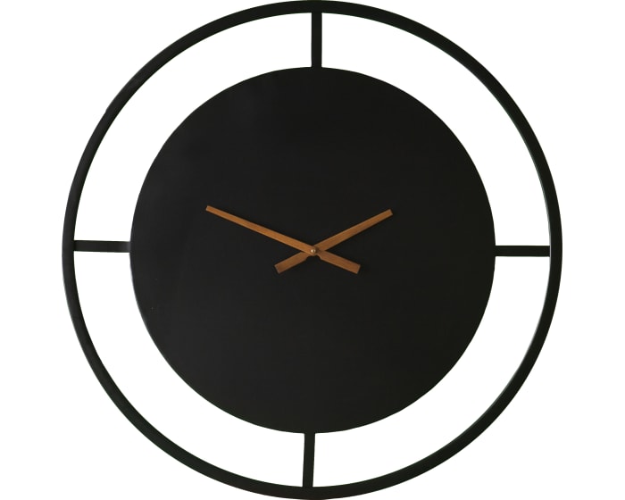 Southern Enterprises Ekstine Black Decorative Wall Clock .