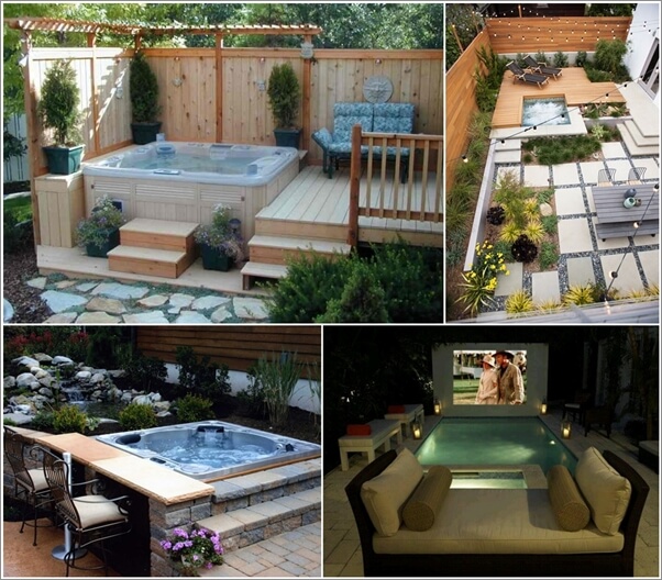 20 Relaxing Outdoor Jacuzzi Ideas You Will Admi