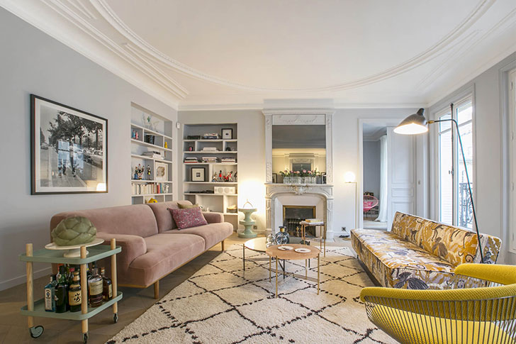 Apartment in Paris: modern interiors, interesting details and .
