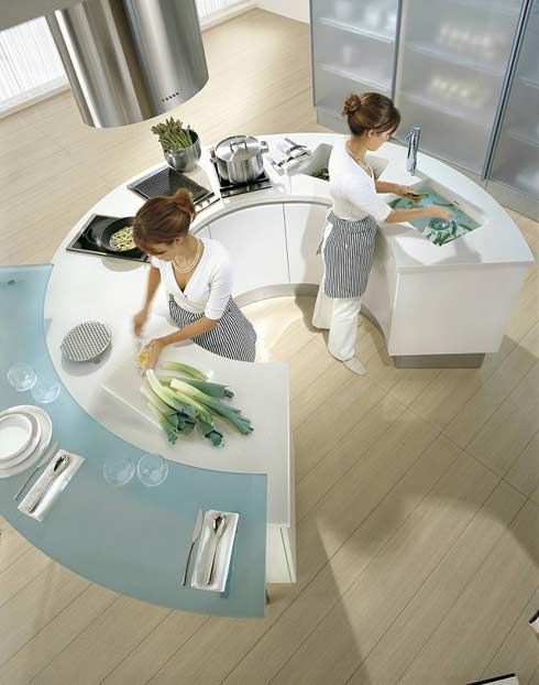 Pedini. Cocinas redondas | Modern round kitchen, Round kitchen .