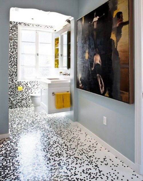 26 white glitter bathroom floor tiles ideas and pictures .