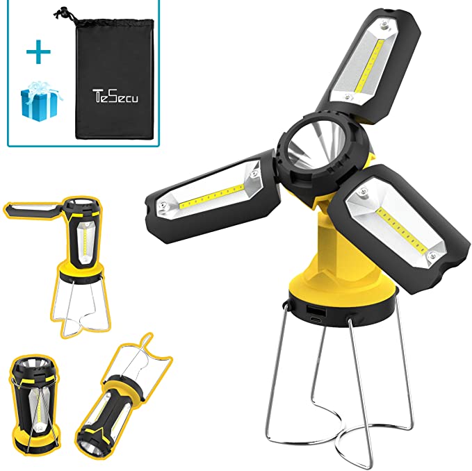 Amazon.com: TESECU LED Camping Lantern Rechargeable, Portable .