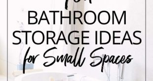 Small Space Series: 10 Practical Bathroom Storage Ideas | Dossier Bl