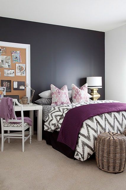 Purple Accents In Bedrooms Stylish Ideas