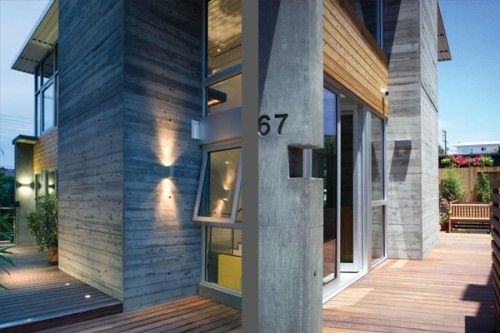 outdoor raw concrete exterior bungalow house design | Concrete .