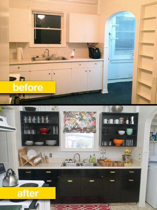 Kitchen Before & After: A Rental Kitchen Gets a Glam Makeover .