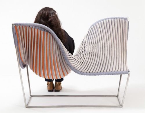 RISD furniture design students teamed with textiles students to .
