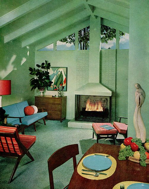 Sherwin William Home Decorator 1959 | Mid century modern interiors .