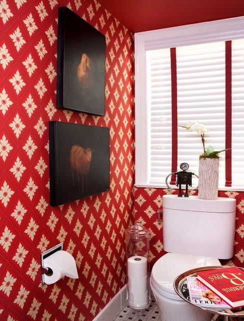 Retro Styled Bathroom Resembling Of A Living Room | Eclectic .