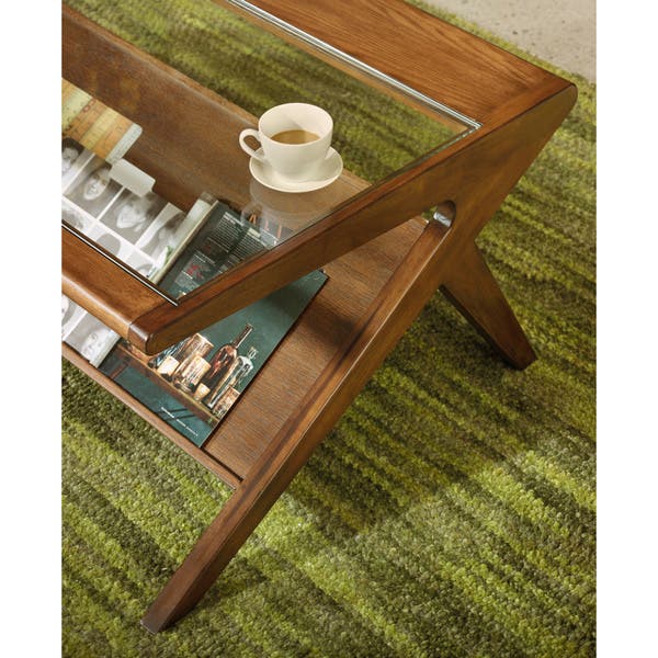 Shop Ink and Ivy Rocket Coffee Table with Tempered Glass .