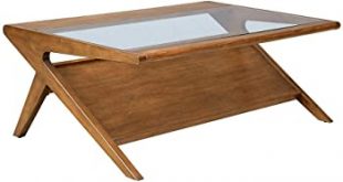 Amazon.com: Ink+Ivy Rocket Coffee Table - Solid Wood, Glass .