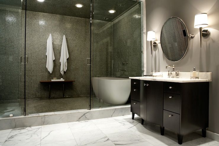 Marble Shower - Modern - bathroom - Milton Development | Bathroom .