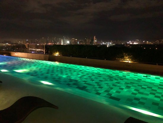 Rooftop Infinity Pool with Metro Manila Backdrop - Picture of .