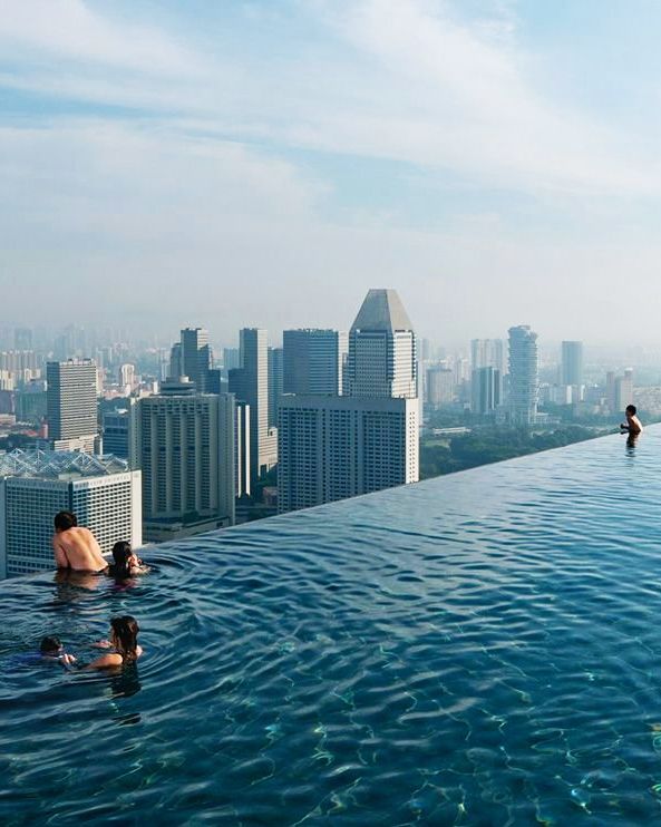 Rooftop infinity pool,Singapore: | Sands resort, Sands singapore .