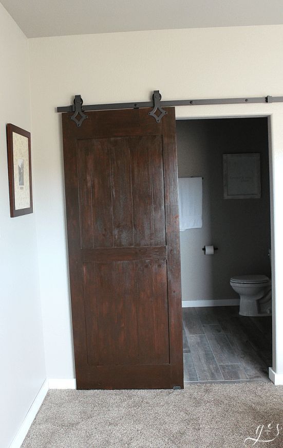 DIY Barn Doors Two Ways | Trendy bathroom tiles, Bedroom closet .