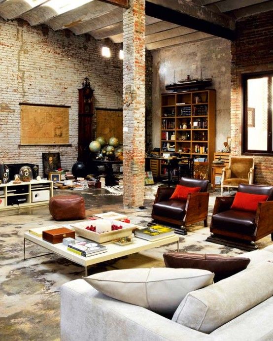 Decoholic » Modern Renovated Loft With Industrial Interior Design .