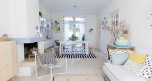 Scandinavian Living Room Design With Pastel Touches - DigsDi