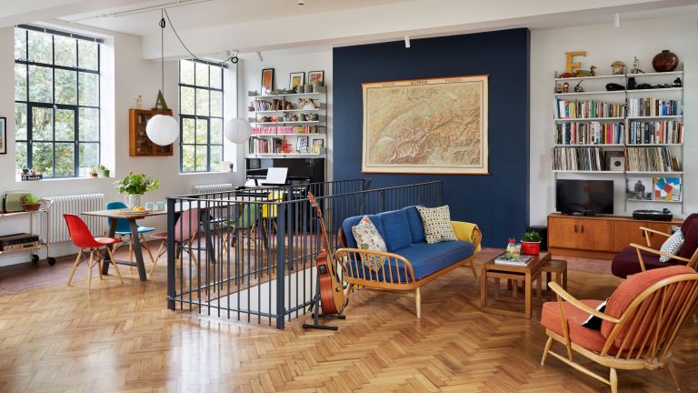 Real home: an open-plan home is created from a converted school .