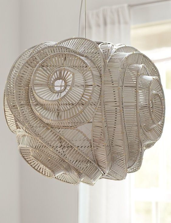 unique spiral pendant lamp...so wonderfully sculptural... (With .