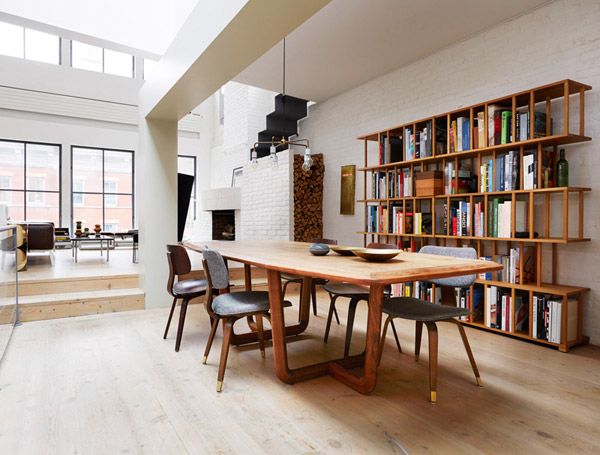 Modern Manhattan Loft | Home, Scandinavian loft, White brick wal