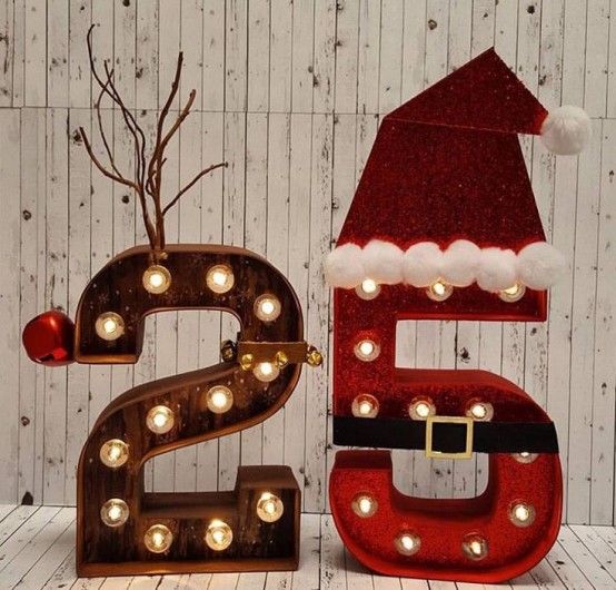 32 Shining Marquee Signs Ideas For Christmas Décor | Christmas .