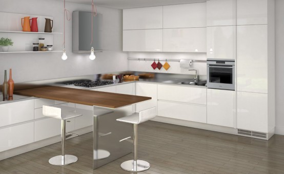 Simple and Sleek Kitchen Design - Emetrica by Ernestomeda - DigsDi