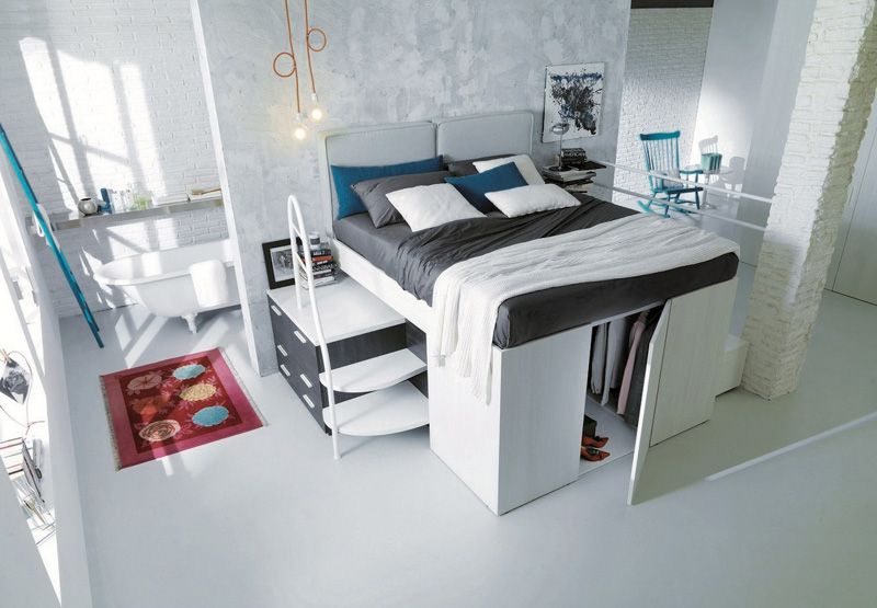 Clever Bed Designs With Integrated Storage For Max Efficiency (mit .