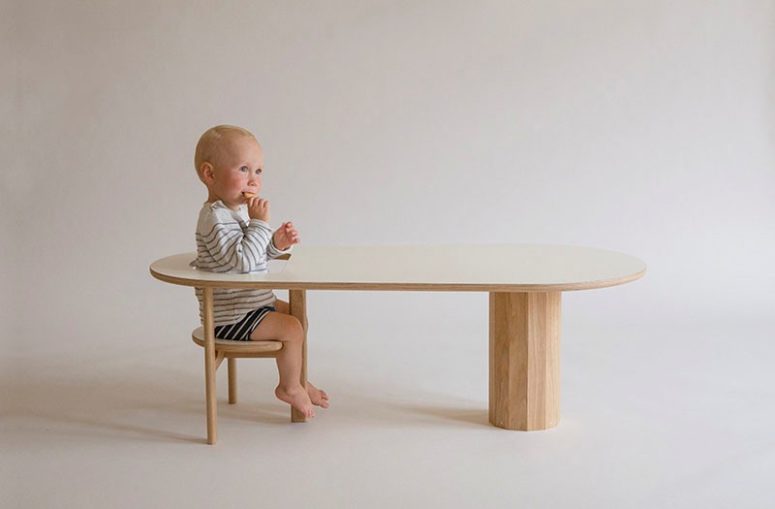 Boida Sofa Table To Seat Your Kid Well Within Arm's Reach - DigsDi