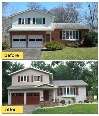 split level house awnings - Google Search | Home exterior makeover .