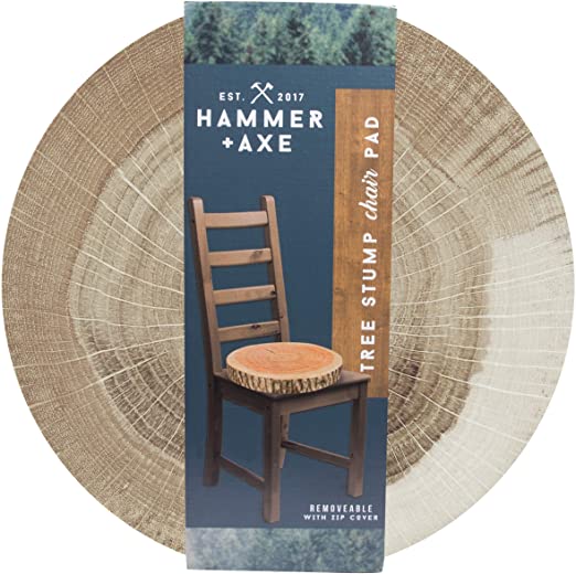 Amazon.com: Hammer + Axe Tree Stump Chair Pad, Large Comfortable .