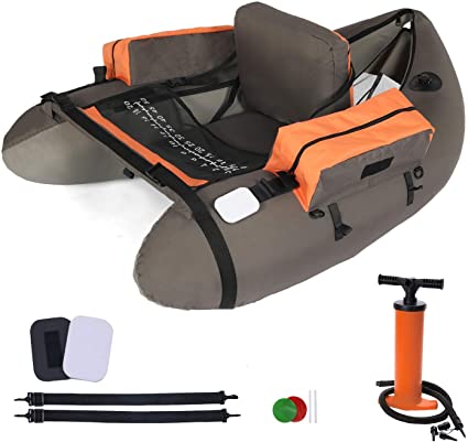 Amazon.com : LAZZO Inflatable Fishing Float Tube with Hand Air .