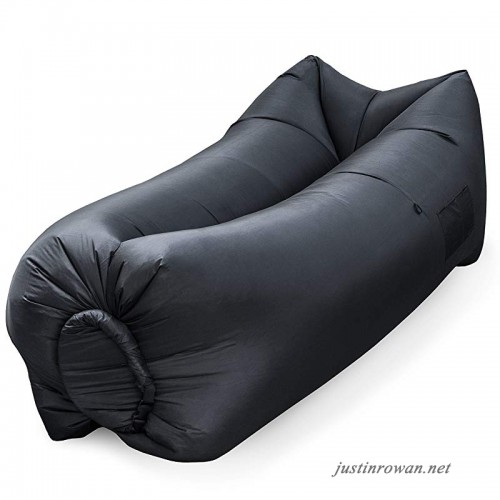 Large Portable Air Lounge Sofa: Indoor Outdoor Nylon Wind Inflated .