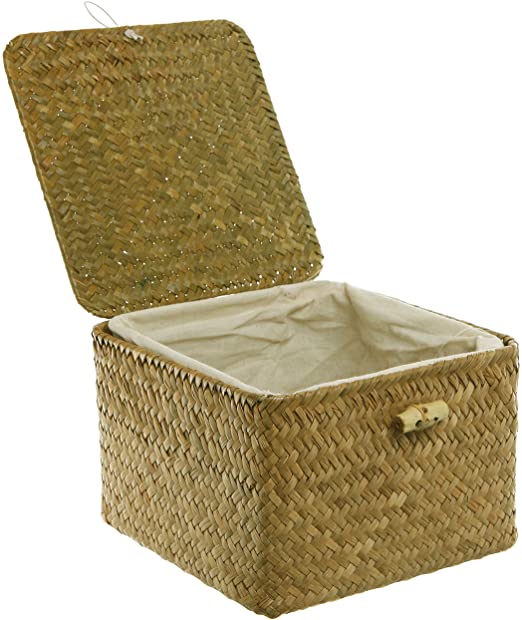 Amazon.com - MyGift Brown Hand Woven Rattan Home Storage Basket .