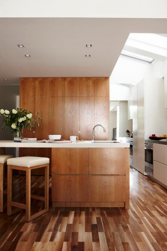 Stunning Modern Kitchen With No Windows But Full Of Light - DigsDi