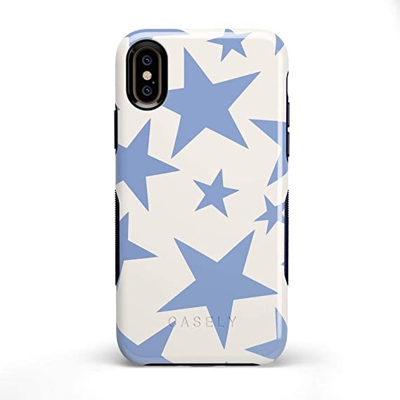 Amazon.com: Casely iPhone X/XS Phone Case - Stars Align | Blue .