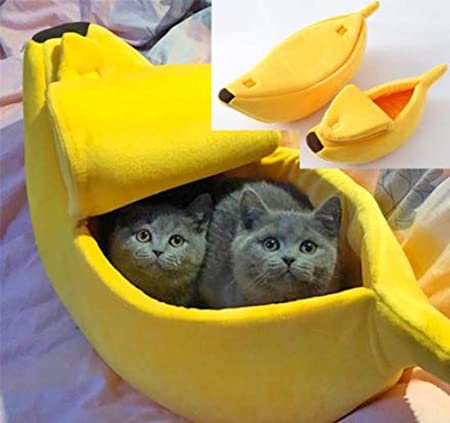Amazon.com : Glumes Stylish Pet Dog Cat Banana Bed House Pet Boat .