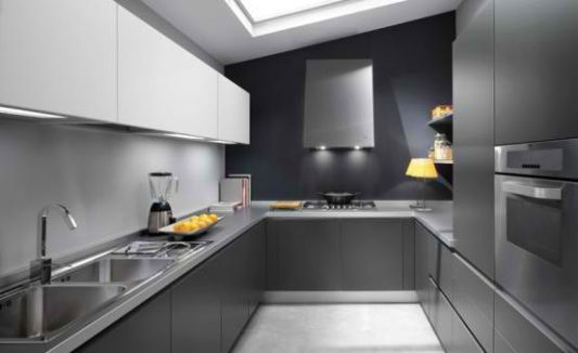 Modern minimalist grey kitchen ideas by Ernestomeda - Home Design .
