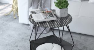 Stylish KRATER Side Table With A Space For Cats - DigsDi