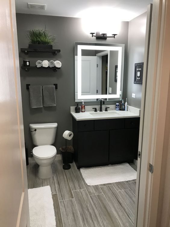 gray bathroom ideas; Scandinavian Bathroom Ideas; modern bathroom .