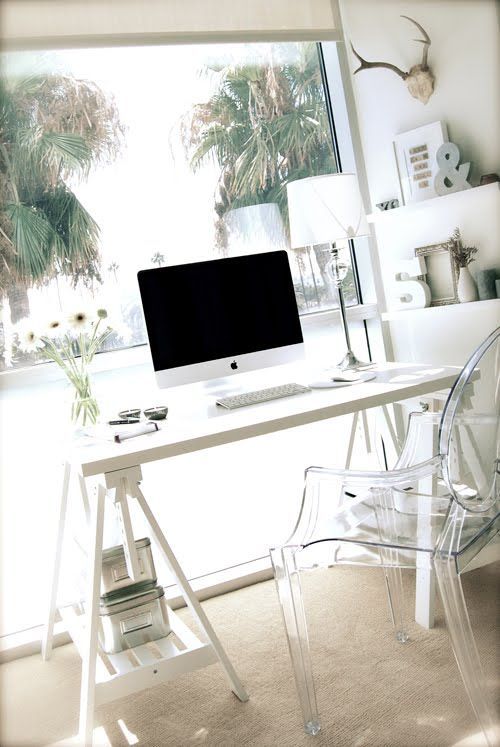 37 Stylish, Super Minimalist Home Office Designs | Projeto de home .