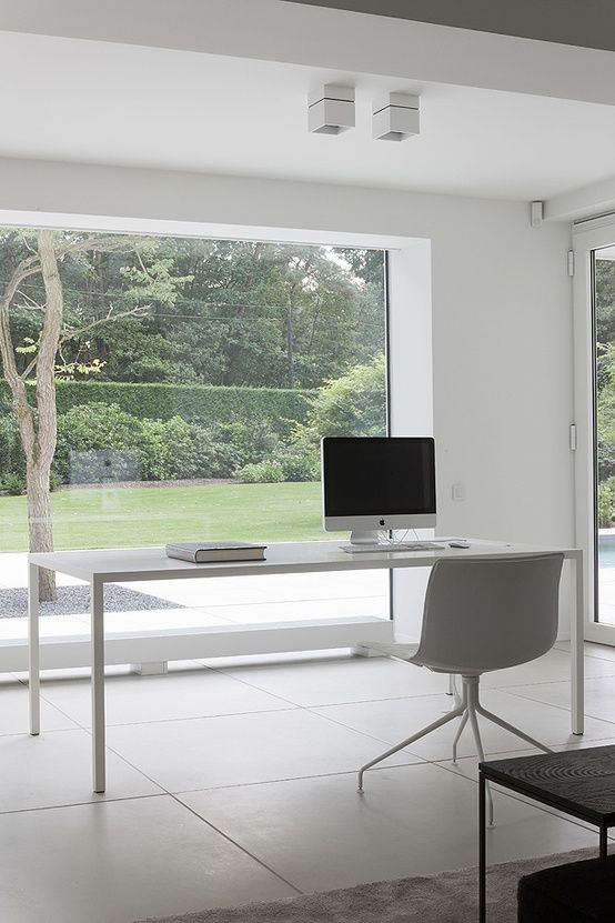 37 Stylish, Super Minimalist Home Office Designs - DigsDi