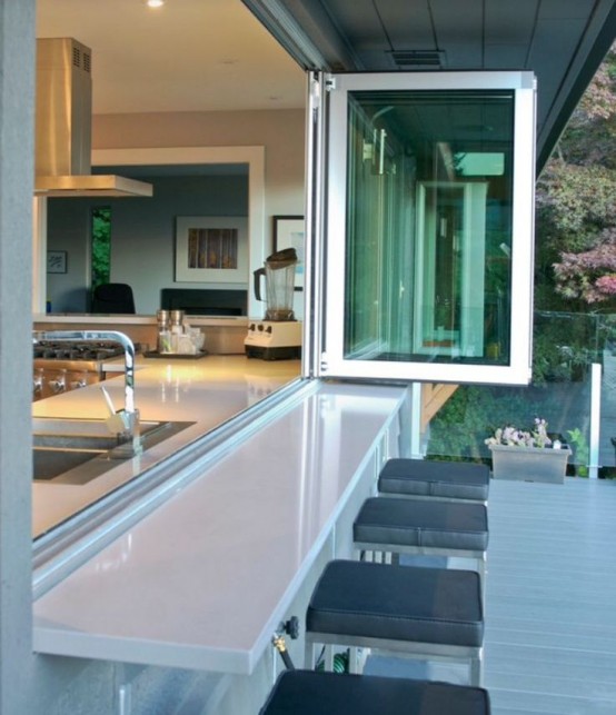 Summer Must: 35 Adorable Kitchens Open To Outdoors - DigsDi